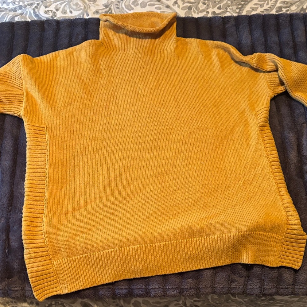 Tahari Warm Mustard Knit Sweater